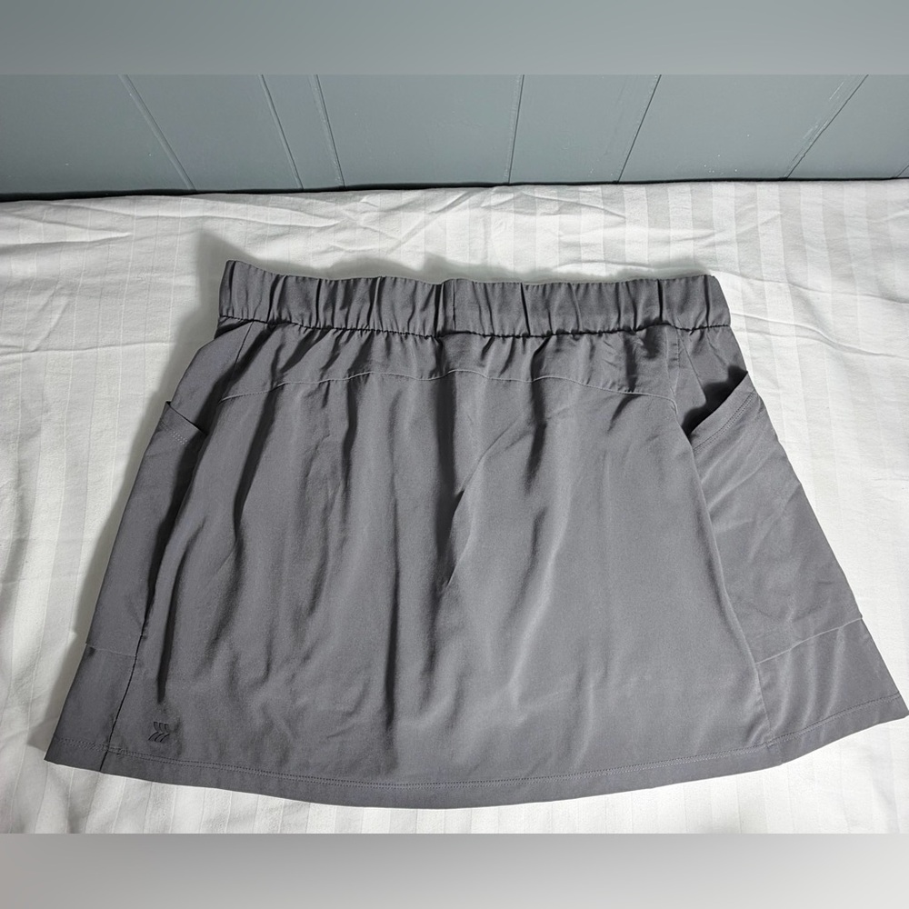 Charcoal Gray Casual Mini Skirt - Picture 3 of 9